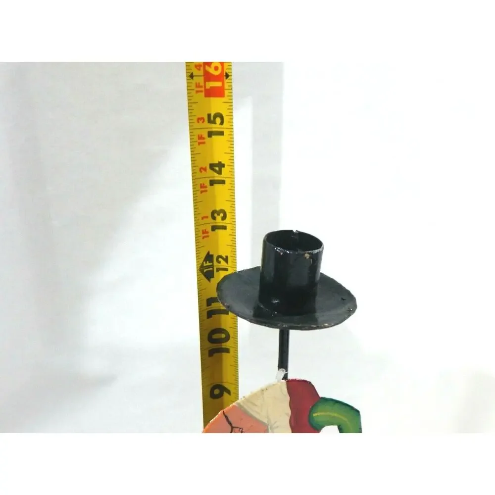 Mrs Clause Venture Products Artisan Metal Sculpture Candle Holder Chili Pepper